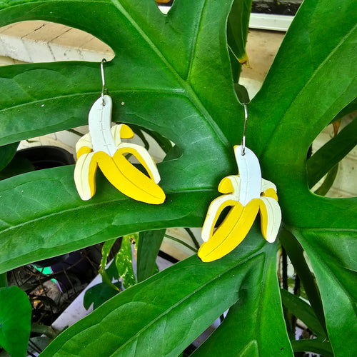 Banana earrings