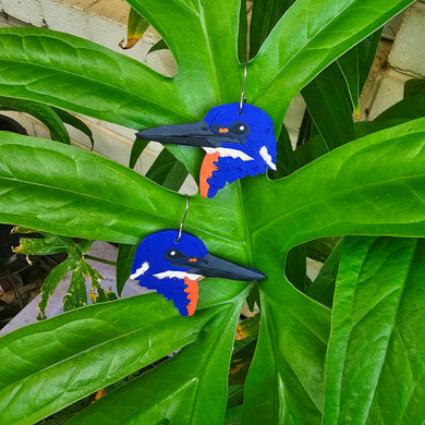 Azure Kingfisher earrings