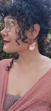 Oyster mushroom earrings